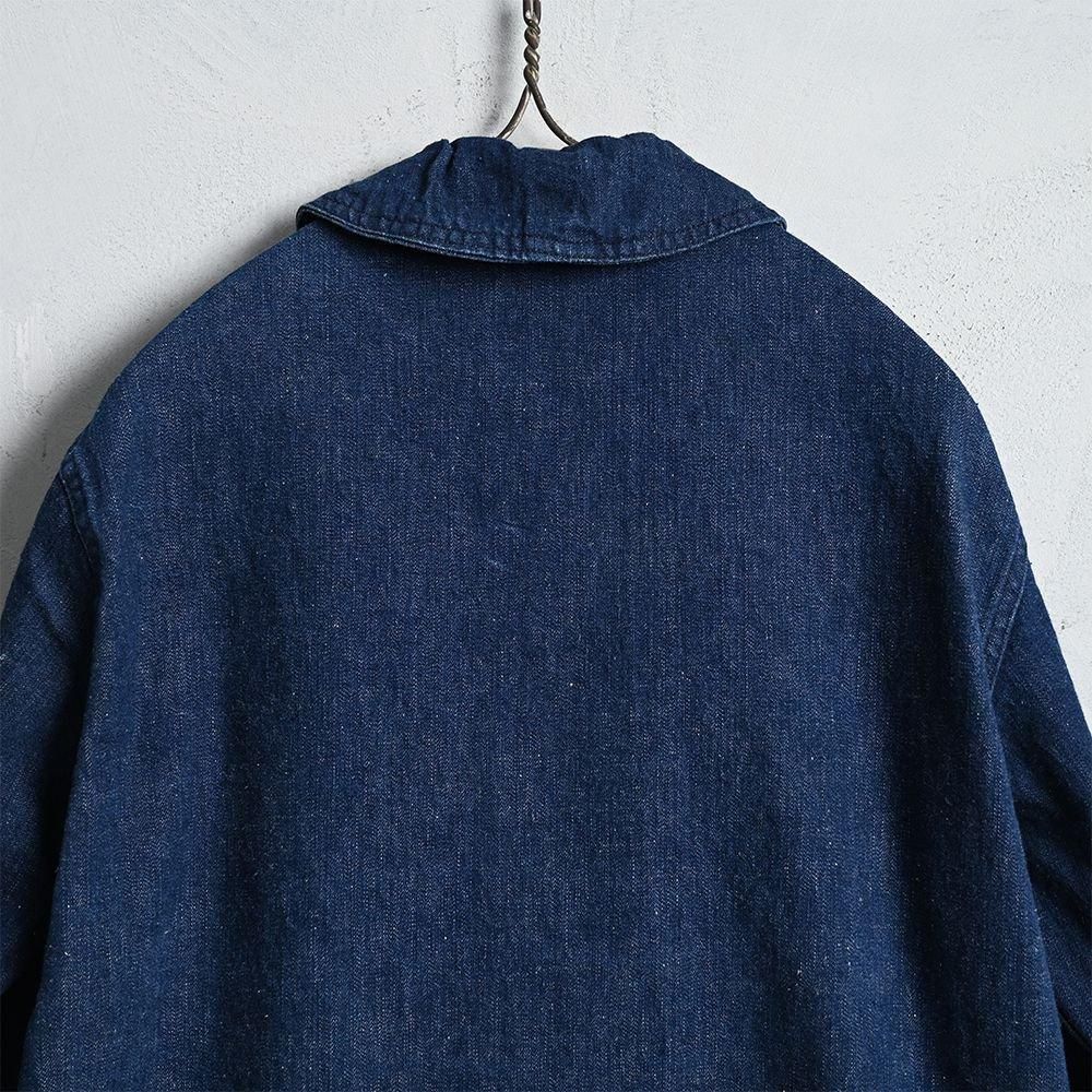 U.S.NAVY BLUE UTILITY JACKET WITH SKULL SQUADRON PATCH