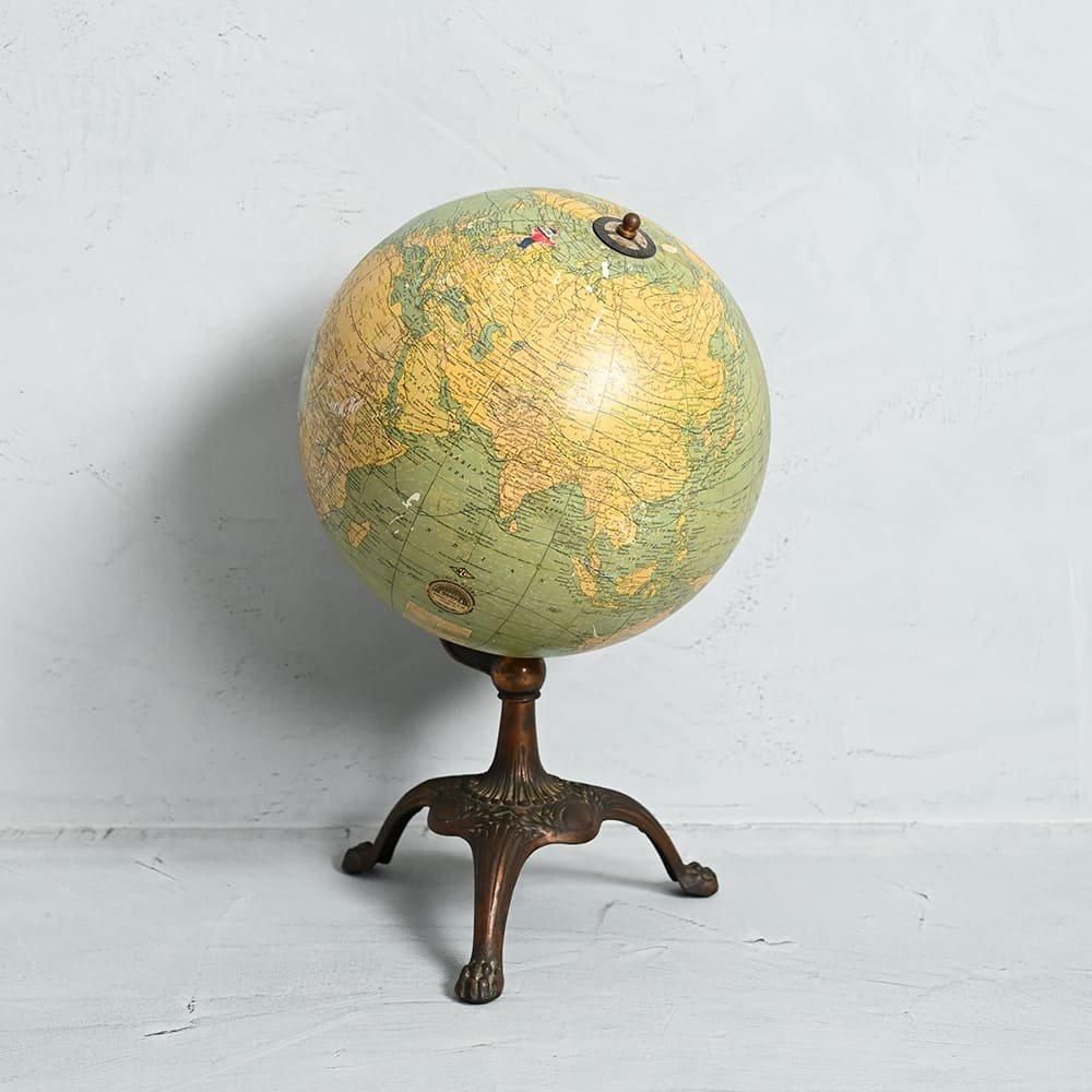 Antique JAPANNED TERRESTRIAL GLOBE - 古着屋 | mushroom Antique JAPANNED TERRESTRIAL GLOBE - 古着屋 | mushroom