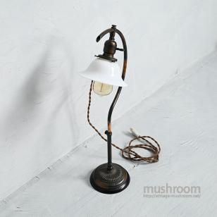 Antique JAPANNED DESK LAMP