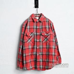 BIG MIKE PLAID FLANNEL SHIRT(1960'S/GOOD CONDITION/16 1/2 )
