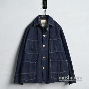 OSH KOSH DENIM COHRE JACKET with CHINSTRAP & CHANGE BUTTONSUPER DARK COLOR/SZ 38