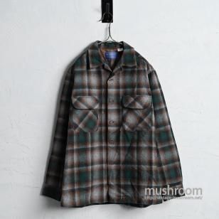 PENDLETON SHADOW PLAID L/S WOOL SHIRTGOOD CONDITION/MEDIUM