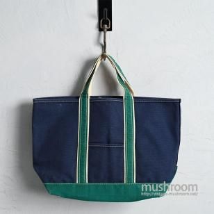 L.L.BEAN NVYGRN DELUXE TOTE1980'S/LARGE/VERY GOOD CONDITION