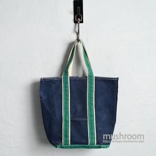 L.L.BEAN NVYGRN DELUXE TOTE1980'S/LONG TYPE/GOOD CONDITION