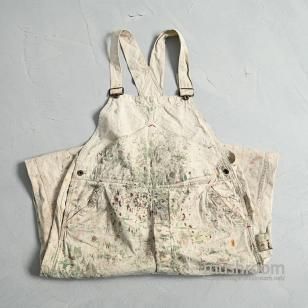 WW2 PAY DAY COTTON OVERALL with MOUTAIN POCKET1940'S/AMAZING PAINT