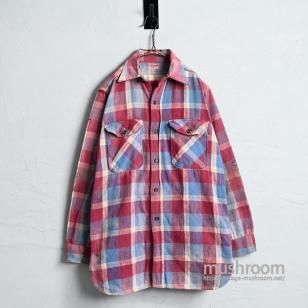 PILGRIM L/S PLAID FLANNEL SHIRT194050'S/AMAZING REPAIR