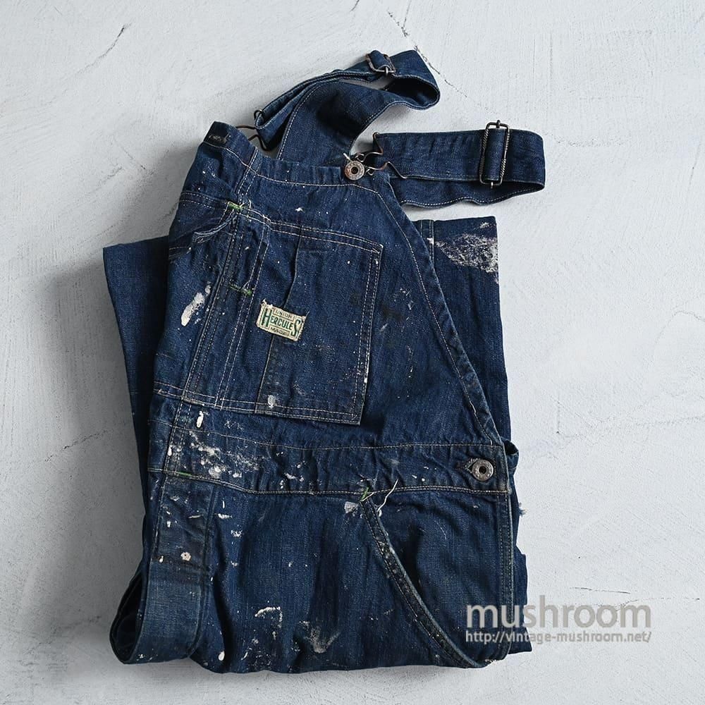 WW2 HERCULES DENIM OVERALL WITH PAINT（DARK COLLAR） - 古着