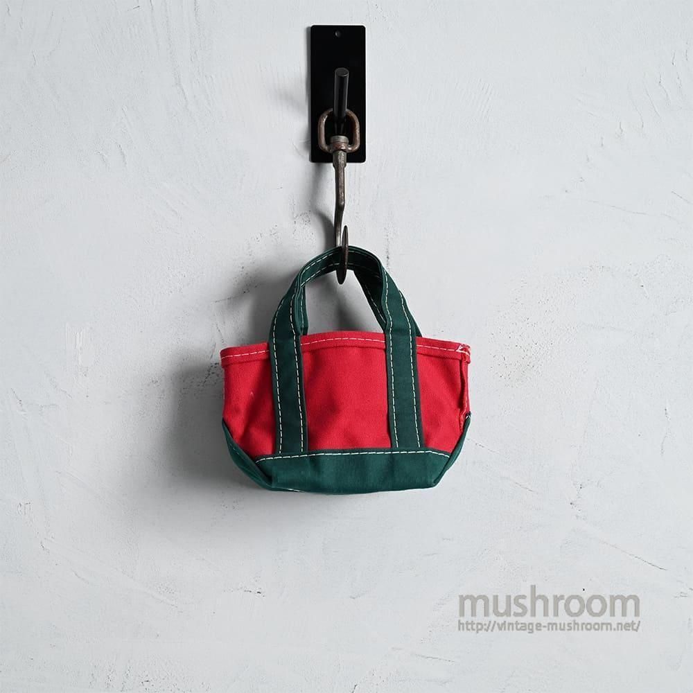 極希少❗️エルエルビーンデラックスミニ90s レッドグリーンハンドバッグ