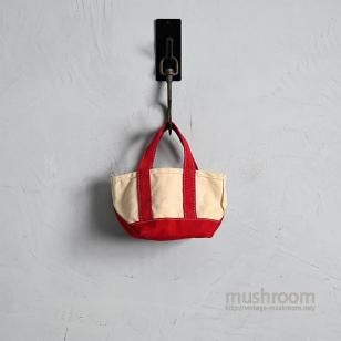L.L.BEAN CANVAS MINI TOTE BAG with WEB HANDLE1980'S/MINT CONDITION