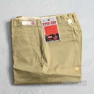 STUR-DEE CHINO WORK TROUSERSAround 1950'S/DEADSTOCK/W33L32