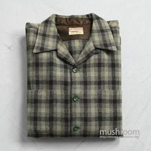 McGREGOR PLAID L/S WOOL SHIRTDEADSTOCK/MEDIUM