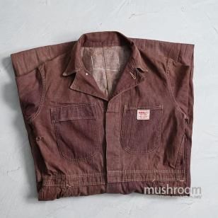 NUNNALLY'S BROWN DENIM ALL-IN-ONEAround 1940'S