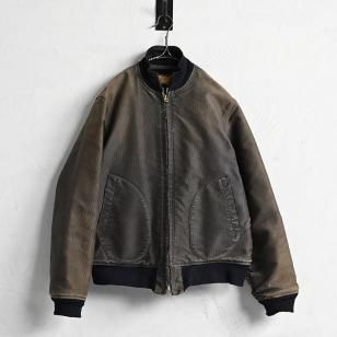 WW2 U.S.NAVY BLUE DECK JACKET with DAMAGEEarly Type/AMAZING FADE/SZ 38