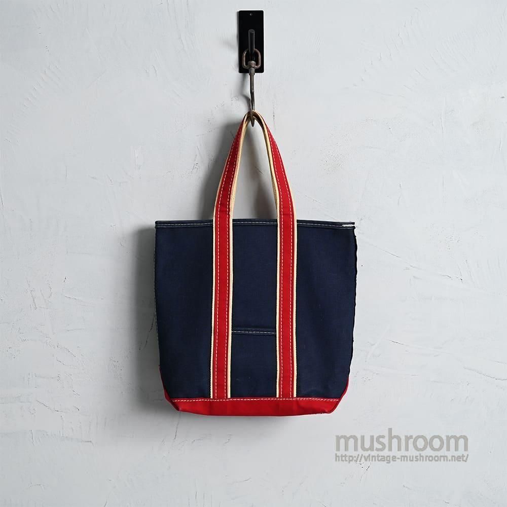 L.L.BEAN NVY × RED DELUXE TOTE（1980'S/LONG TYPE/VERY GOOD