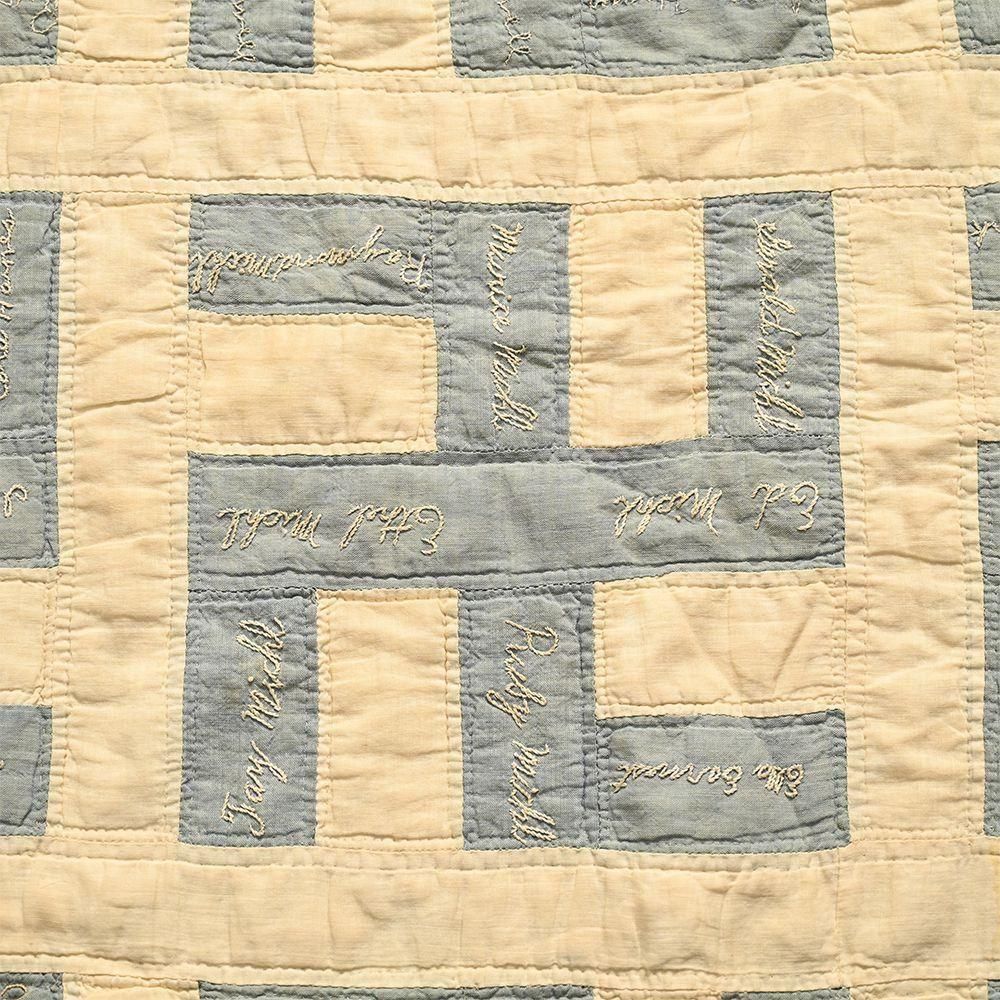 OLD CALICO PATHWORK QUILT with SWASTIKA(Around 1930'S/GOOD OLD CALICO PATHWORK QUILT with SWASTIKA(Around 1930'S/GOOD
