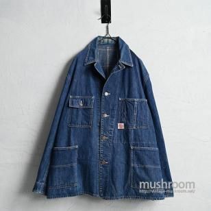 Pre WW2 HEAD LIGHT DENIM COVERALL1930'S40'S/GOOD CONDITION/BIG SIZE