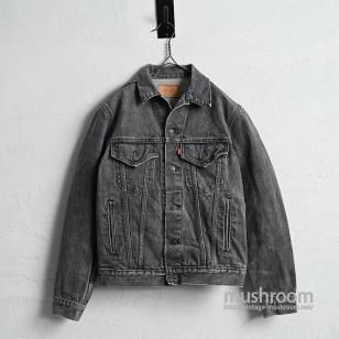LEVI'S 70506-0259 BLACK DENIM JACKETSZ 38R/GOOD CONDITION