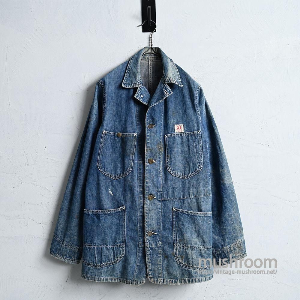 Lee ”31” DENIM COVERALL(1940'S/GOOD INDIGO) - 古着屋 Lee ”31” DENIM COVERALL(1940'S/GOOD INDIGO) - 古着屋
