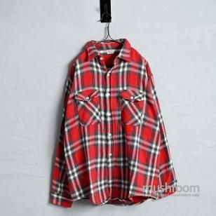 BIG MAC L/S PLAID FLANNEL SHIRT1960'S/GOOD CONDITION/X-LARGE
