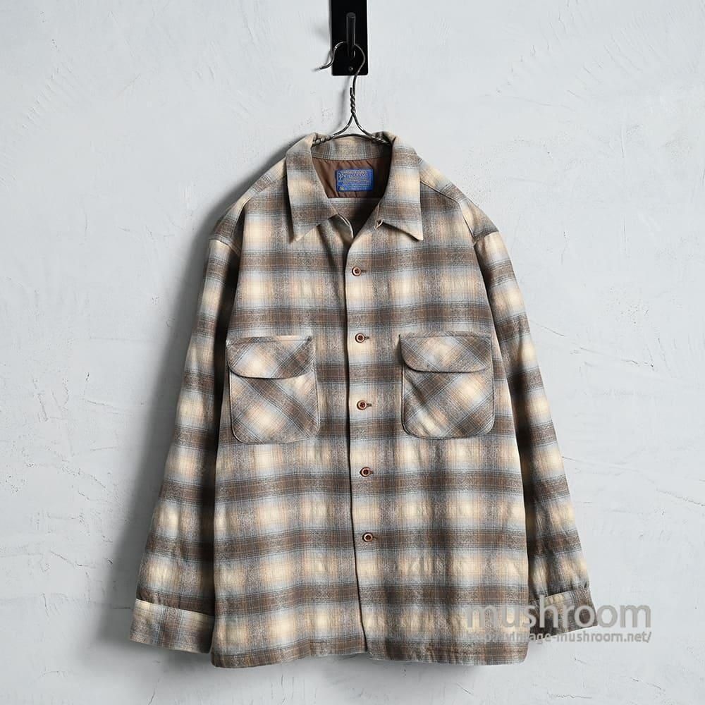 PENDLETON SHADOW PLAID L/S WOOL SHIRT（ALMOST DEADSTOCK