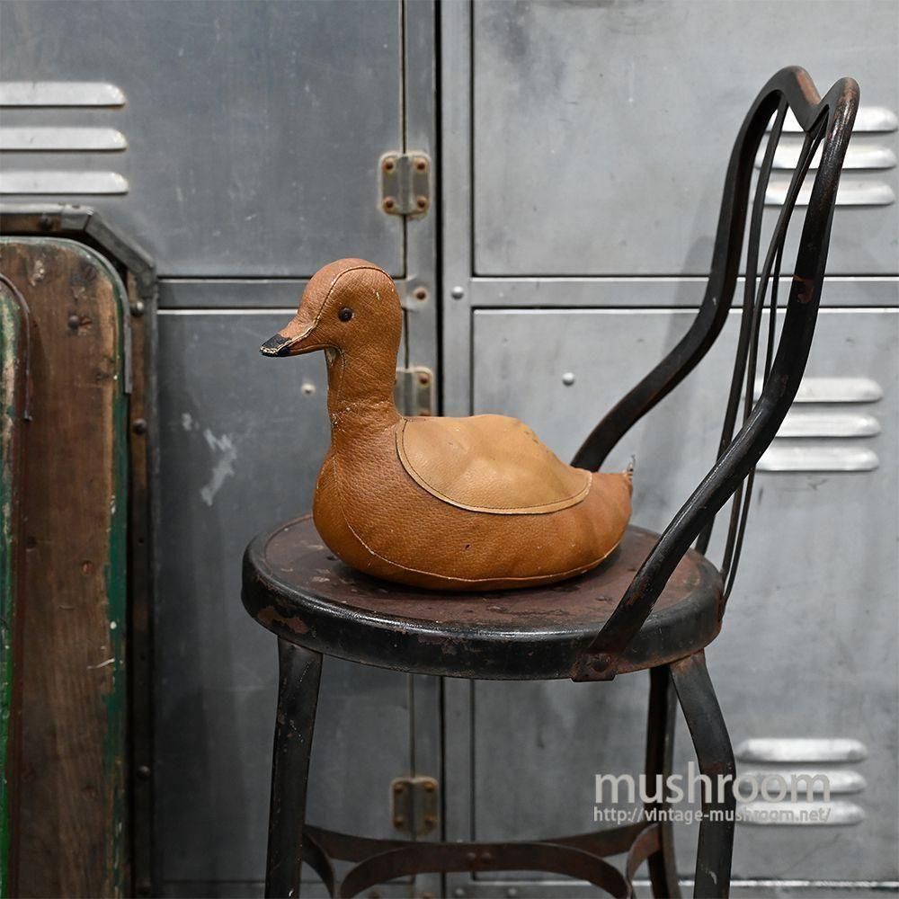 ABERCROMBIE & FITCH LEATHER DUCK DECOY DOORSTOP by OMERSA
