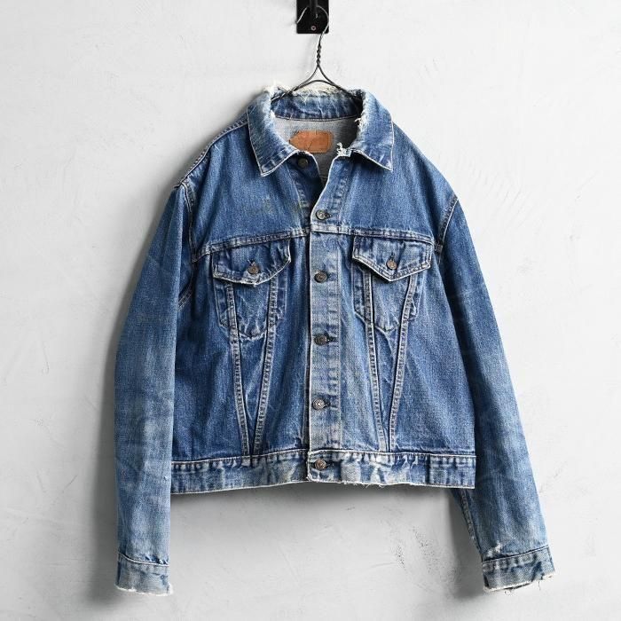 LEVI'S 70505-0217 BIGE DENIM JACKET（GOOD DAMAGE/SUPER BIG