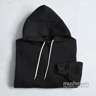 MAJESTIC BLACK PLAIN SWEAT HOODYX-LARGE/ALMOST DEADSTOCK