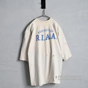 CHAMPION WATER PRINT FOOTBALL T-SHIRTAround 1950'S/SZ 46