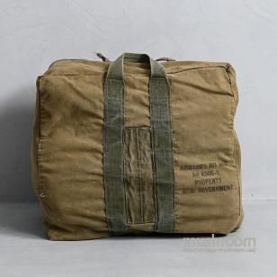 U.S.GOVERNMENT AVIATOR'S CANVAS KIT BAG with STENCIL1940'S/GOOD CONDITION