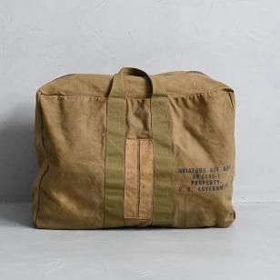 U.S.GOVERNMENT AVIATOR'S CANVAS KIT BAG with STENCIL1940'S/GOOD AGING