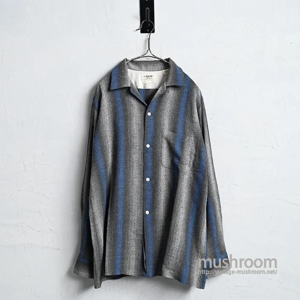 ARROW SHADOW STRIPED L/S RAYON SHIRT（MINT CONDITION/SZ 16