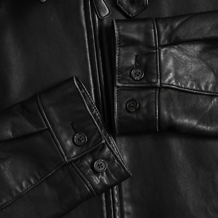 Polo by Ralph Lauren LEATHER JACKET with CHINSTRAP(GOOD Polo by Ralph Lauren LEATHER JACKET with CHINSTRAP(GOOD