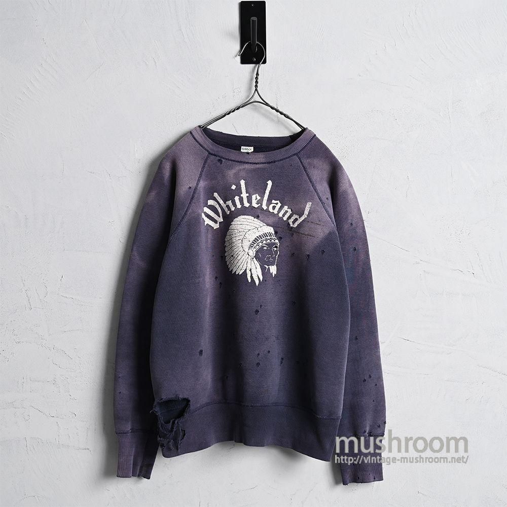 SPRUCE INDIAN PRINT SWEAT SHIRT(AMAZING SUNFADE & DAMAGE SPRUCE INDIAN PRINT SWEAT SHIRT(AMAZING SUNFADE & DAMAGE