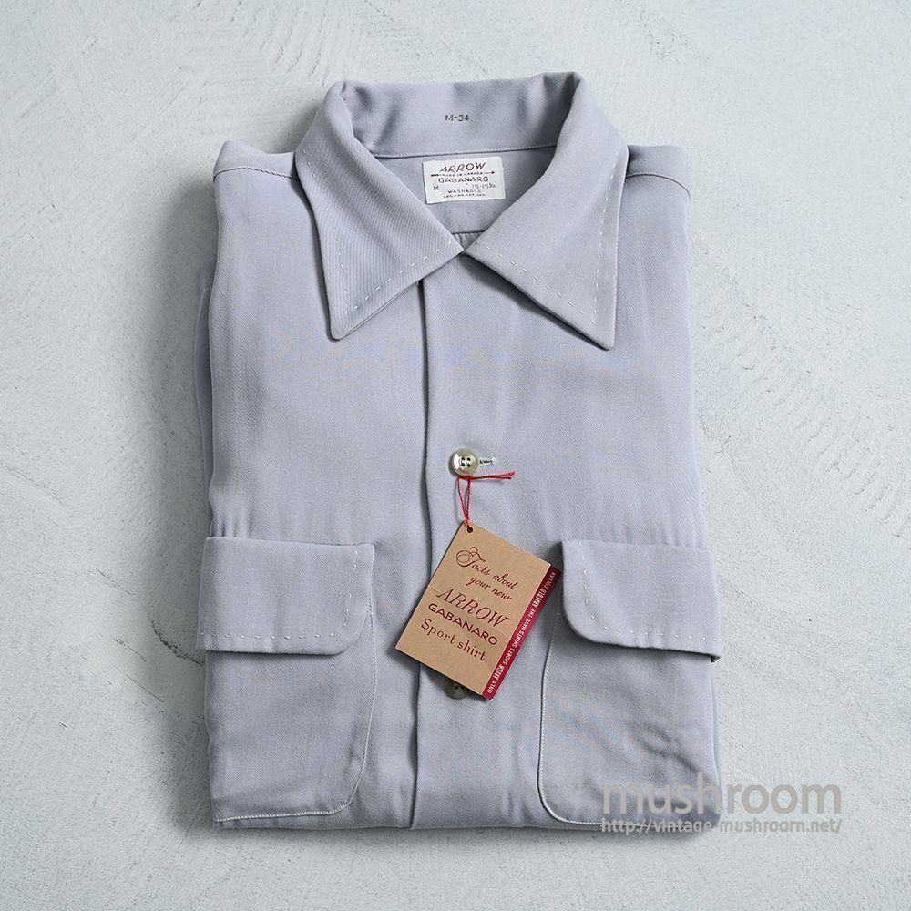 ARROW PLAIN L/S RAYON GABARDINE SHIRT（DEADSTOCK/MEDIUM