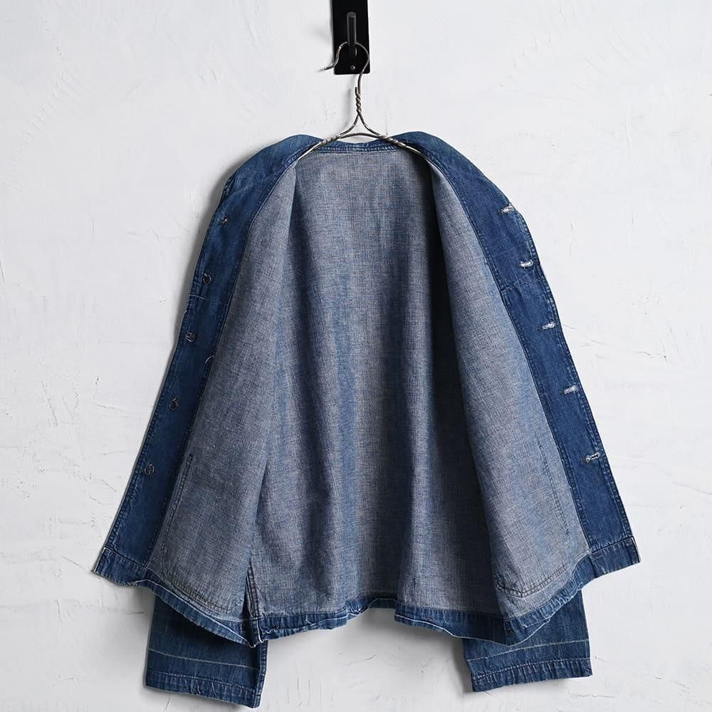 WW2 U.S.NAVY DANGAREE DENIM JACKET(BIG SIZE/GOOD CONDITION WW2 U.S.NAVY DANGAREE DENIM JACKET(BIG SIZE/GOOD CONDITION
