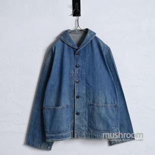 WW2 U.S.NAVY DANGAREE DENIM JACKET with STENCILBIG SIZE/GOOD CONDITION