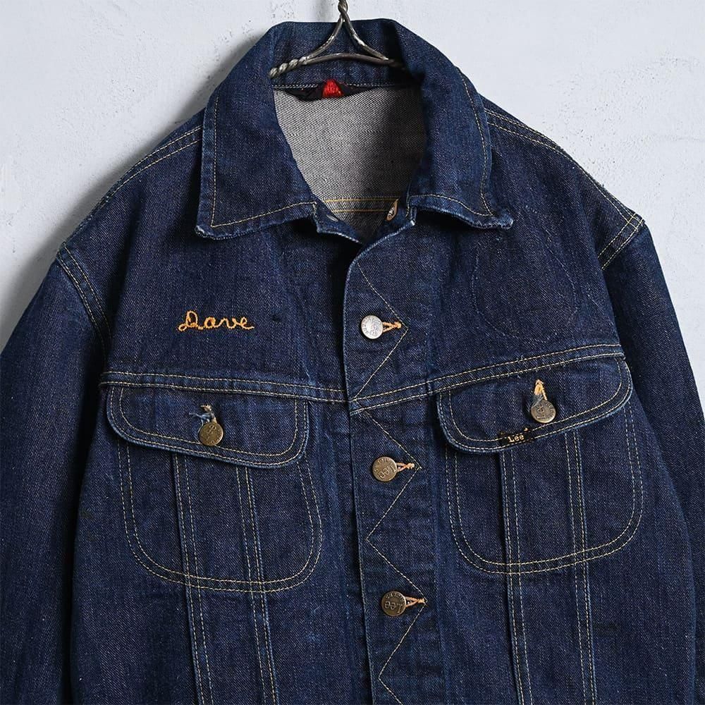 Lee 101-J DENIM JACKET（SUPER DARK COLOR/SZ 38 REG） - 古着