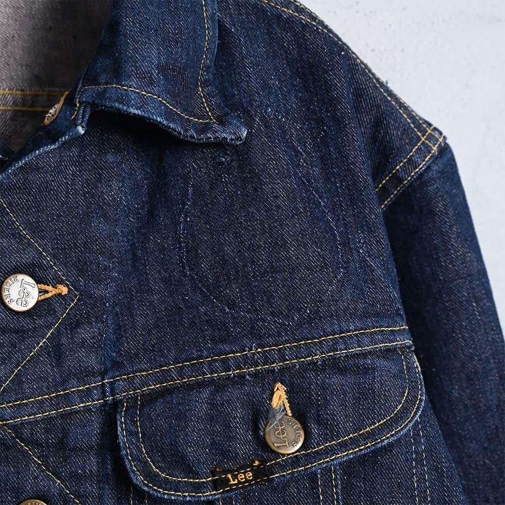 Lee 101-J DENIM JACKET（SUPER DARK COLOR/SZ 38 REG） - 古着