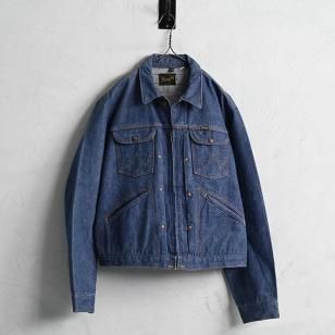 WRANGLER 24MJZ DENIM JACKETSZ 44/VERY GOOD CONDITION