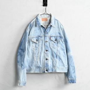 LEVI'S 70505-0217 BIGE DENIM JACKETAMAZING BLEACH/SUPER BIG SIZE