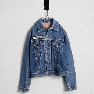 LEVI'S 557 DENIM JACKET with HARLEY-DAVIDSON PATCHGOOD INDIGO/SZ 40
