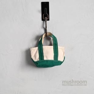 L.L.BEAN CANVAS MINI TOTE BAG1980'S/MINT CONDITION