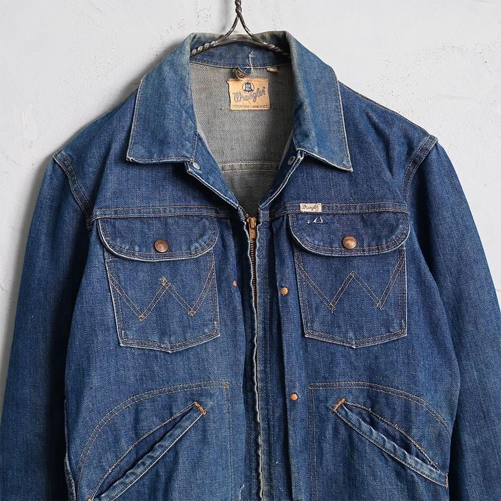 WRANGLER 24MJZ DENIM JACKET(SZ 36/GOOD CONDITION) - 古着屋 WRANGLER 24MJZ DENIM JACKET(SZ 36/GOOD CONDITION) - 古着屋