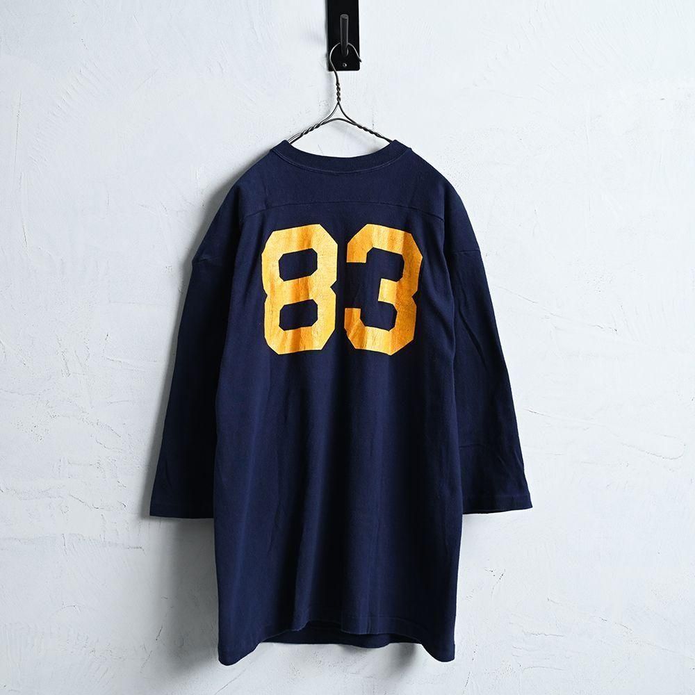 CHAMPION NAVY FOOTBALL T-SHIRT（1980'S/MINT CONDITION/X
