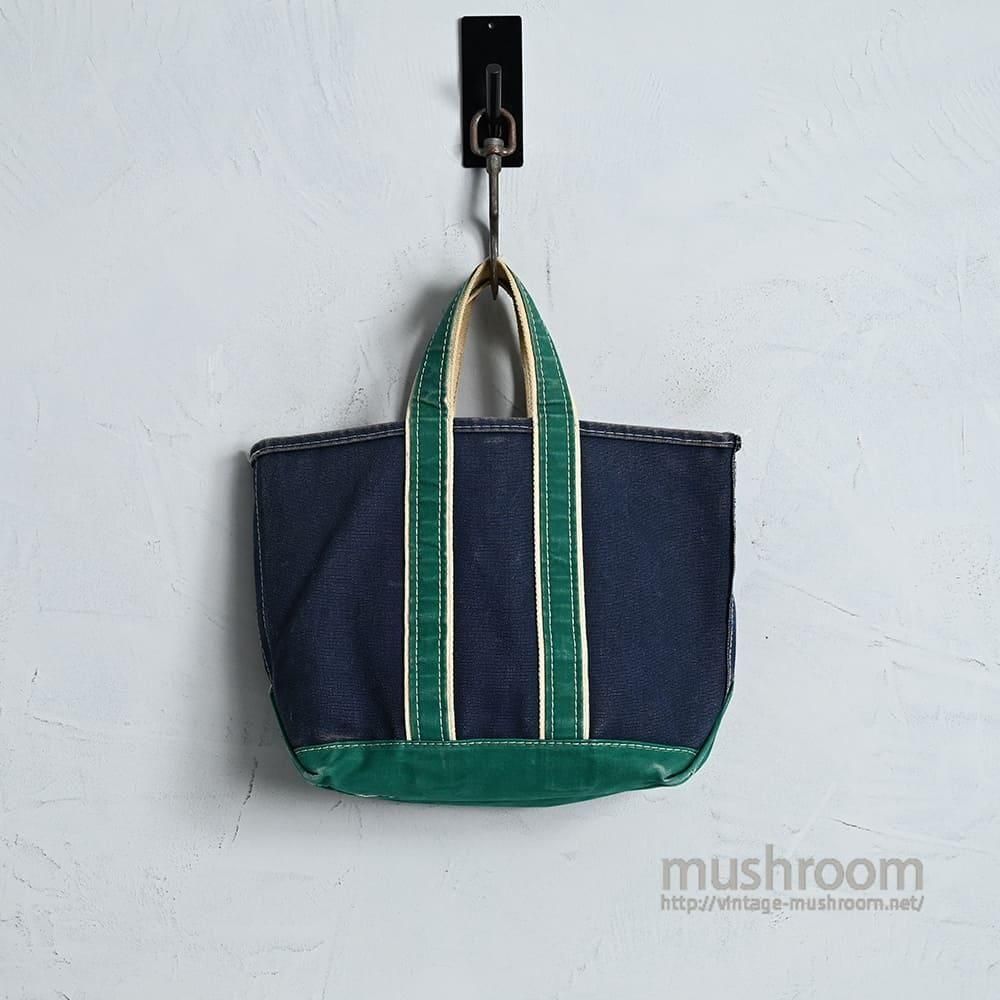 L.L.BEAN NVY×GRN DELUXE TOTE（1980'S/MEDIUM/GOOD CONDITION