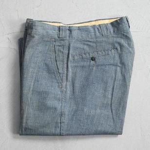 OLD PIN-CHECKED WORK TROUSERSAround 1940'S/ALMOST DEADSTOCK