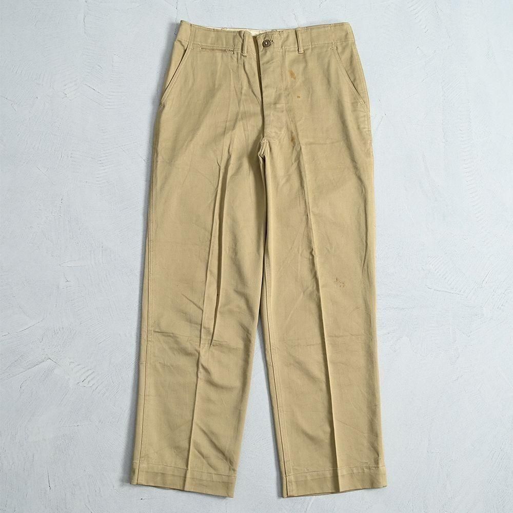 U.S.ARMY 41KHAKI CHINO TROUSER（DEADSTOCK/W33L31） - 古着屋
