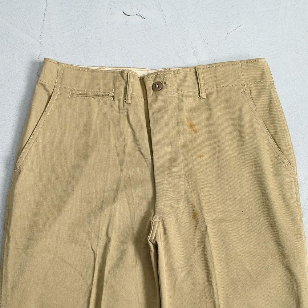U.S.ARMY 41KHAKI CHINO TROUSER（DEADSTOCK/W33L31） - 古着屋