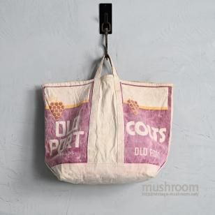 OLD PORT & COLTS CANVAS TOTE BAGAround 1970'S/GOOD CONDITION