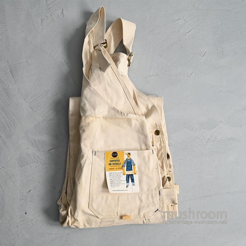 SEARS W/KNEE CANVAS OVERALL with APRON（DEADSTOCK/W40L32